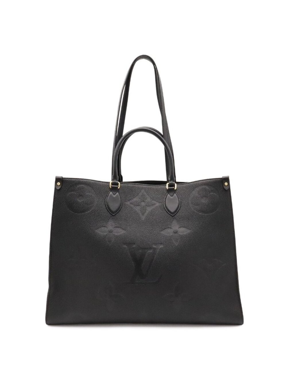 Louis Vuitton Monogram Empreinte on the Go GM Tote Large Shoulder Bag 2-Way